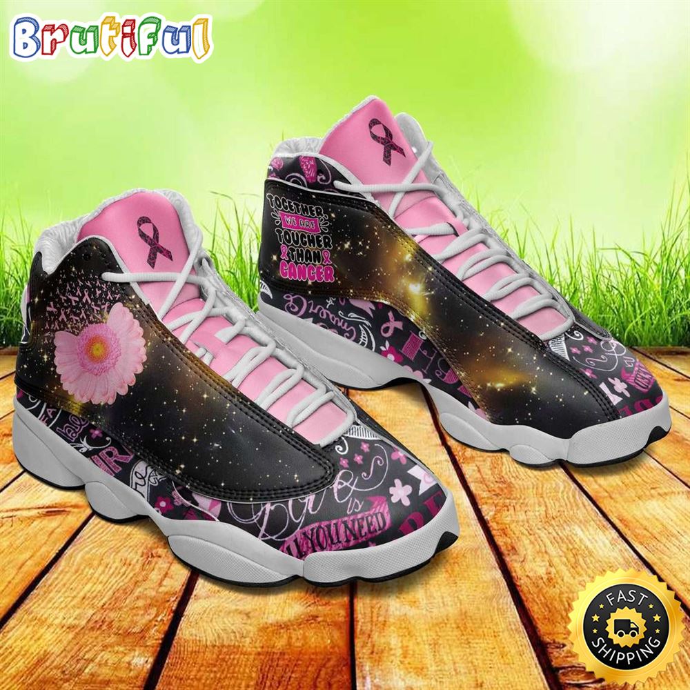 Breast Cancer Awareness Together We Toucher Than Cancer Air JD13 Shoes