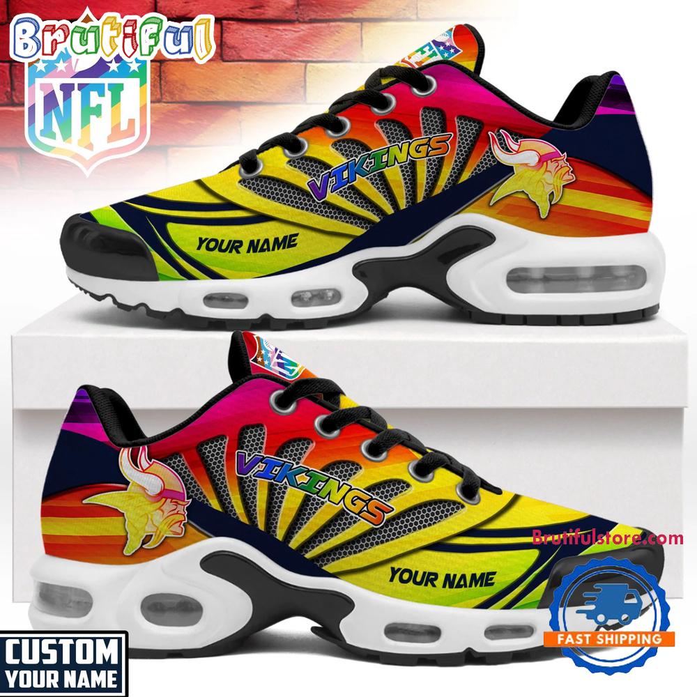 Minnesota Vikings NFL Pride Month Custom Air Max Plus Shoes